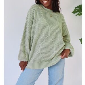 Grey Bandit- Sage Logan Oversized Sweater